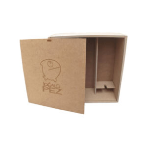 Caja de MDF para Vino y Copas 9 Caja de MDF para Vino y Copas | Personalizable y Elegante